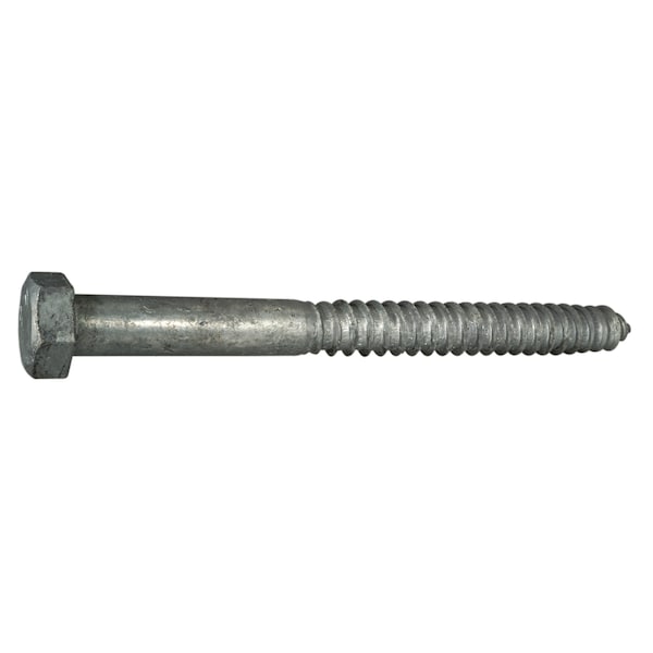 Midwest Fastener Lag Screw, 5/8 in, 7 in, Steel, Hot Dipped Galvanized Hex Hex Drive, 15 PK 53479 - main
